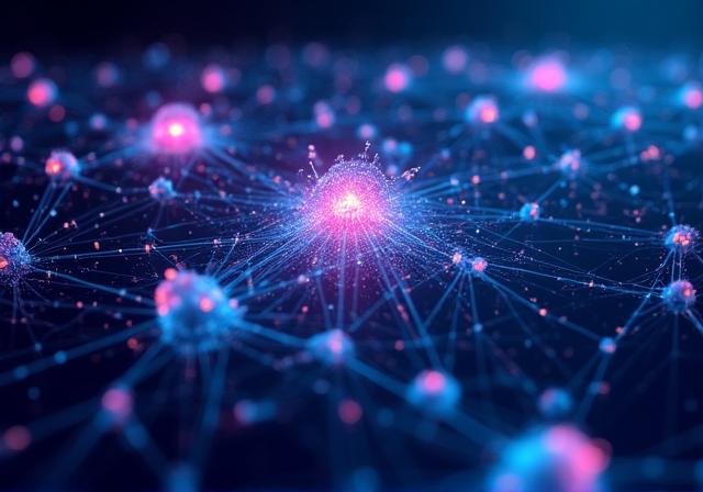 Abstract visualization of predictive data modeling and futuristic analytics